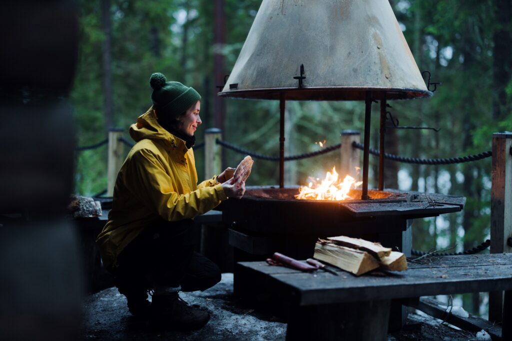 Kukuljärvi nuotiopaikka, talvi