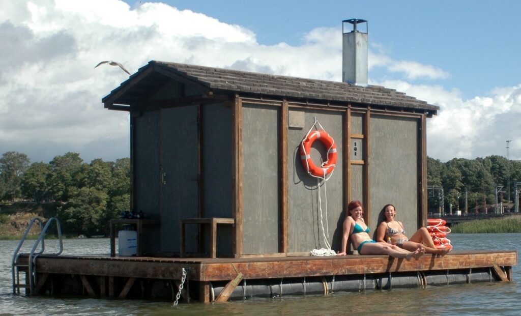 Sauna Obscura on kelluva taideteossa