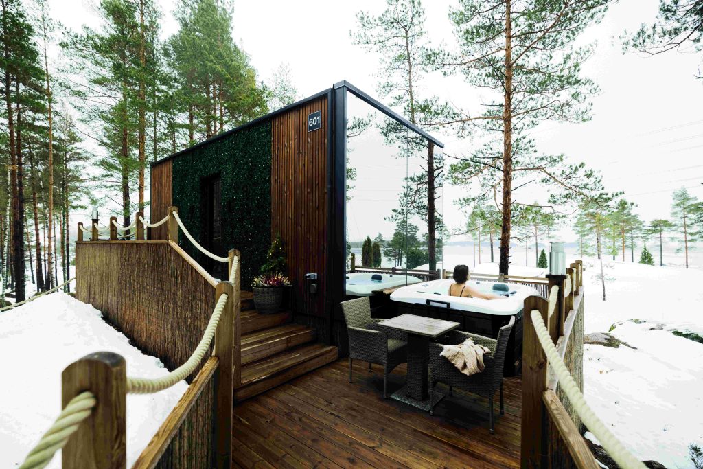 Santalahti resort talviporeallas 