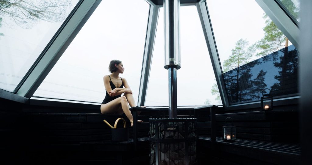 Santaglass sauna Santalahti Resort 