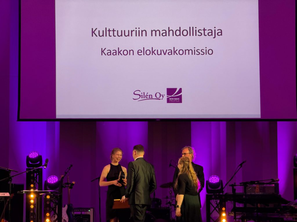 Kaakon Elokuvakomissio palkittiin seudun kulttuurigaalassa
