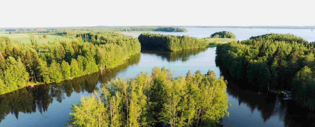 Kymi River rolls to the Eastern Gulf of Finland at Kotka