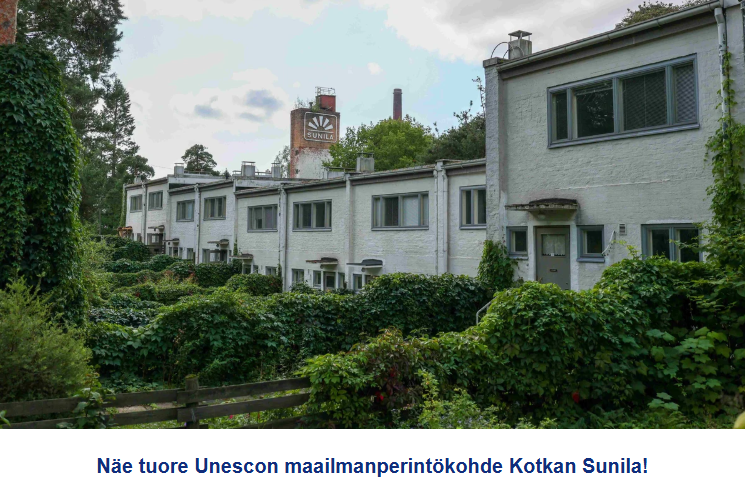 Kotkan Sunila Unescon maailmanperintökohteeksi